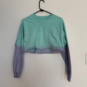 Tie Dye crop long sleeve